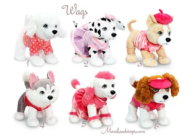 Peluche chien Wags 1 - Taille 30cm