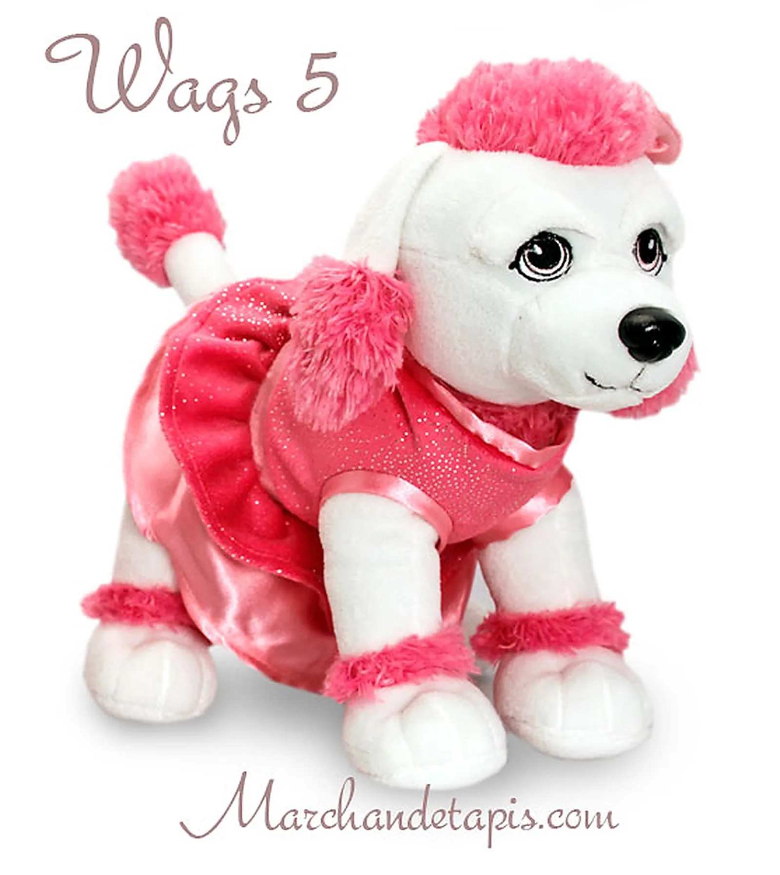 Peluche chien Wags 5 - Taille 30cm