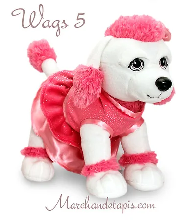 Peluche chien Wags 5 - Taille 30cm