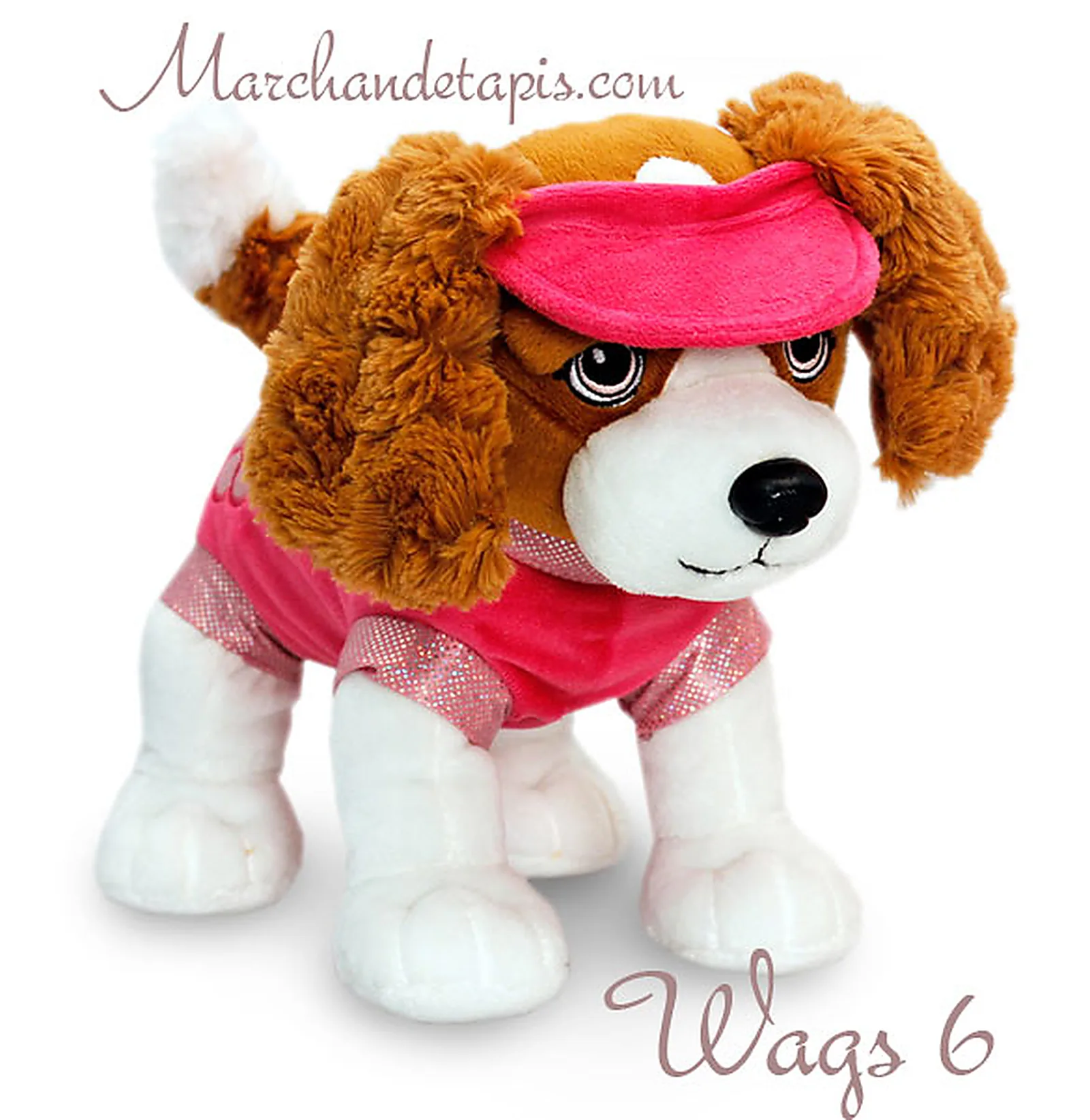 Peluche chien Wags 6 - Taille 30cm