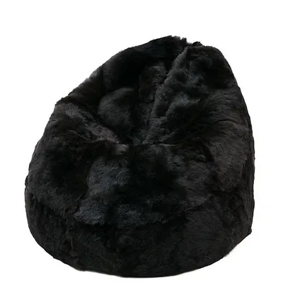 Pouf Coussin Peau de Mouton Islande Poils Courts