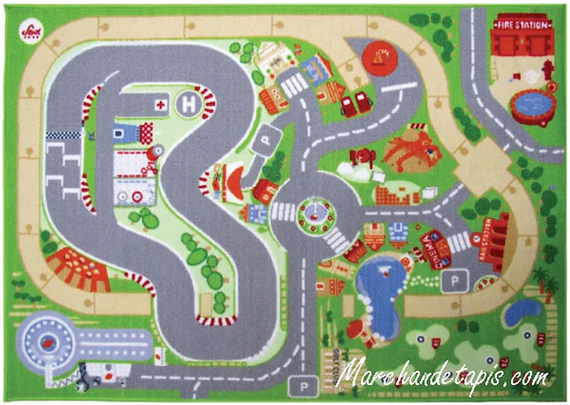 Tapis enfant SEVI, VILLE 02, 100x140cm