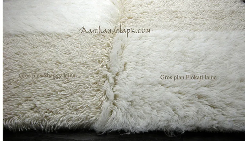 Tapis SHAGGY/FLOKATI carrés 240cm x 340cm