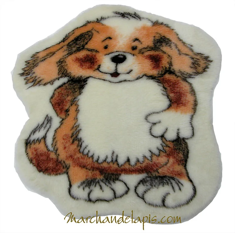 Tapis enfant fantaisie décor chien
