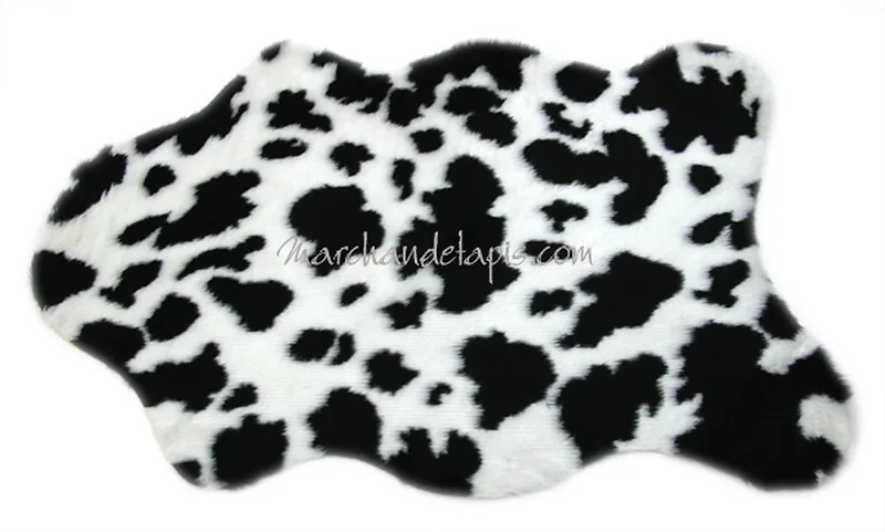 Tapis enfant imitation peau de Vache