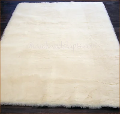Tapis pure laine vierge 75cmx100cm Naturel