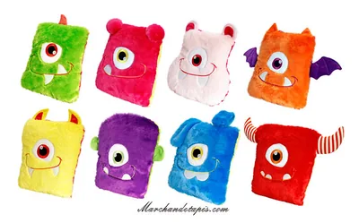 Coussin Peluche Monstre - Taille 30cm