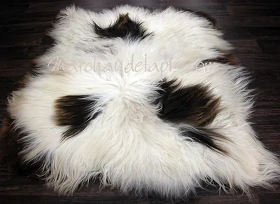 Tapis peau de mouton, 5 peaux, Mix Color Naturel