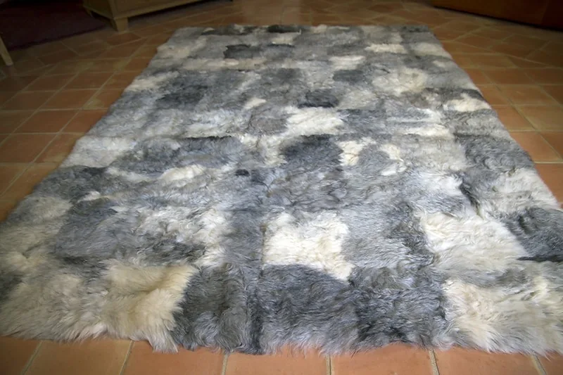 Tapis peau de mouton MixMix Gris 160cmx220cm