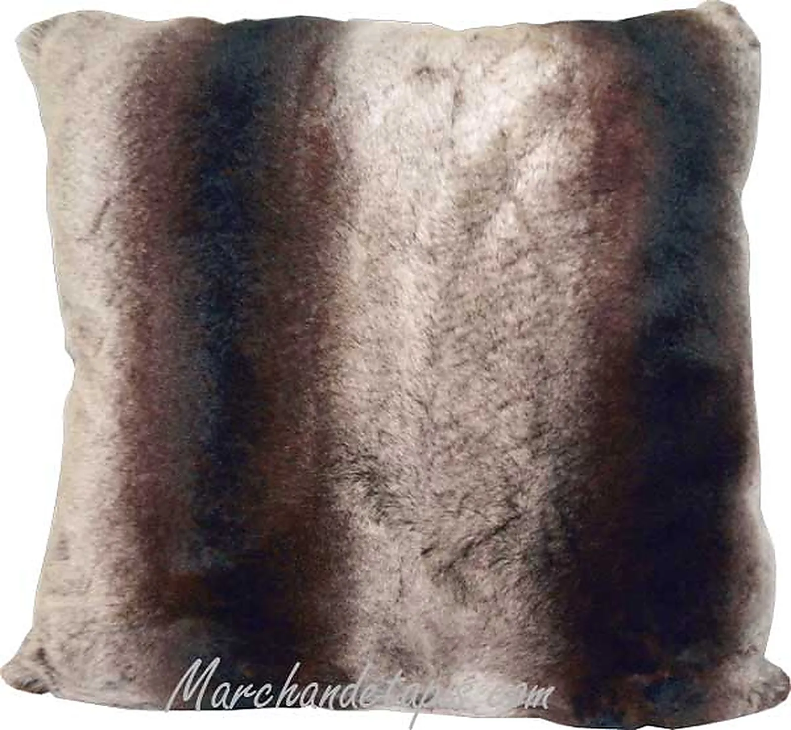 Coussin Lapin Rex Marron 40cmx40cm