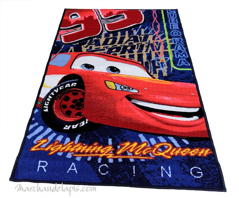 Tapis enfant Disney Cars Lightning McQueen, 80x140cm