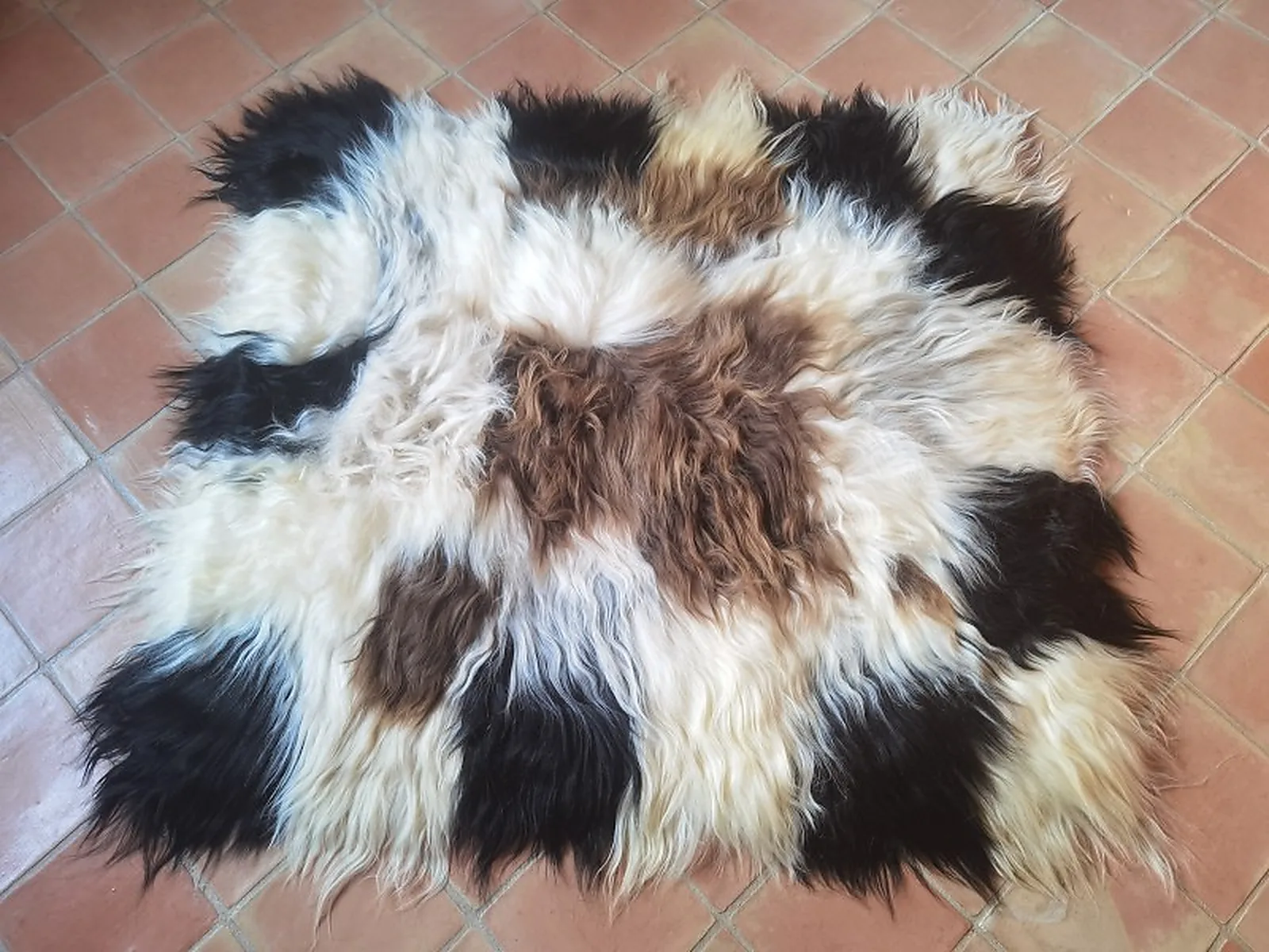 Tapis peau de mouton, 100cmx120cm, Mix Mix - 02