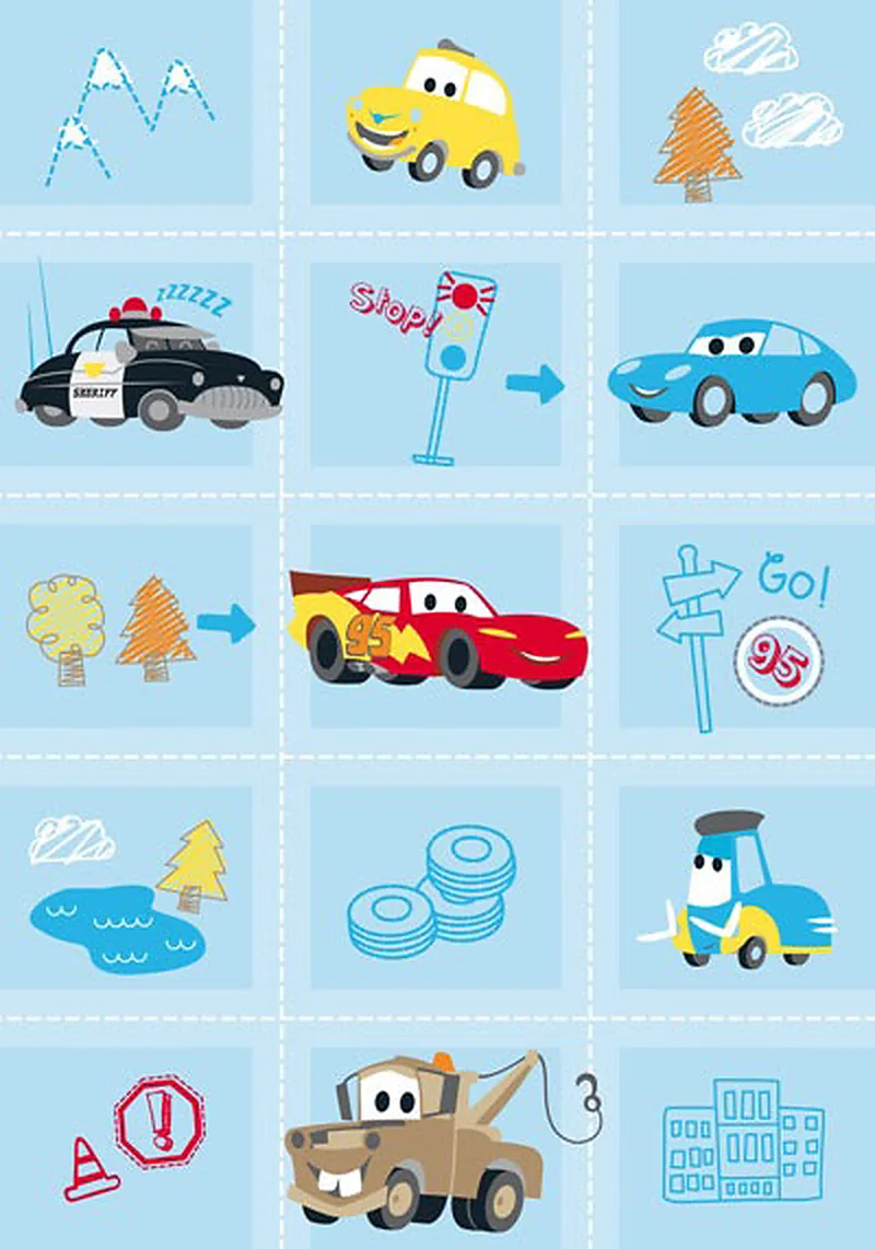 Tapis enfant Disney Cars Baby, 133x190cm