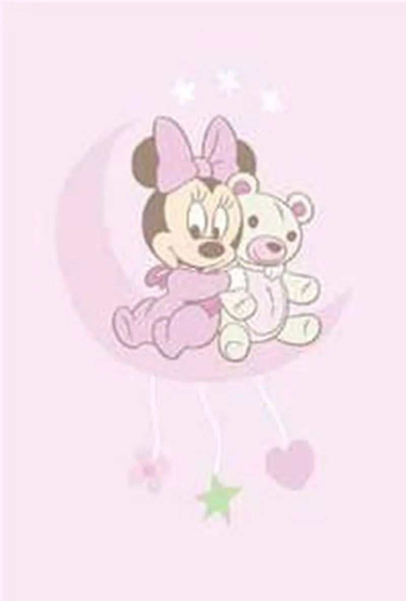 Tapis enfant Disney, Minnie Baby Rose, 100x150cm