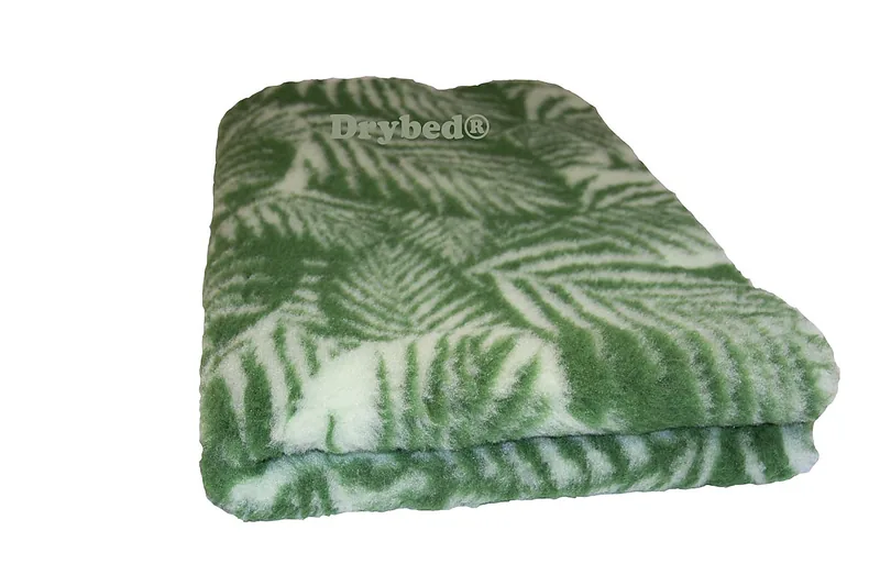 Tapis chien Drybed® antidérapant FEUILLAGE VERT