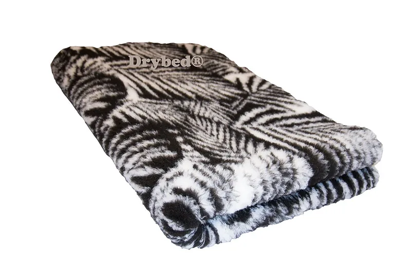 Tapis chien Drybed® antidérapant FEUILLAGE NOIR
