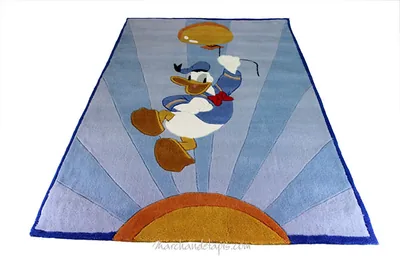 Tapis enfant Disney, Donald avec ballon, 115x168cm