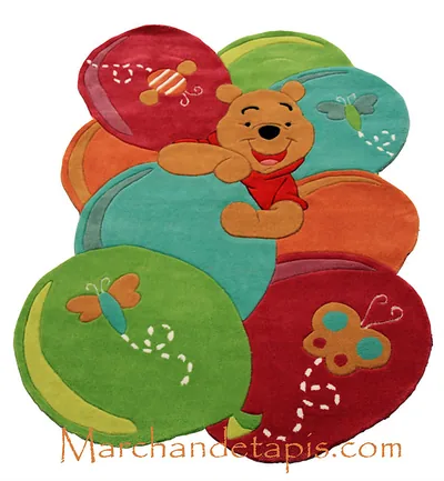 Tapis enfant Disney, Winnie l'ourson, 115x168cm