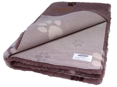 Tapis chien Drybed® antidérapant MARRON PETITES ET GROSSES PATTES
