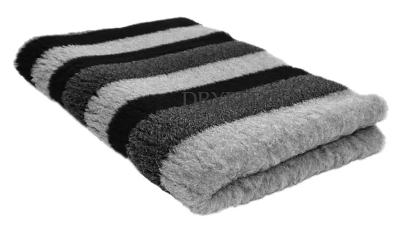 Tapis chien Drybed® antidérapant RAYURES GRISES