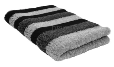 Tapis chien Drybed® antidérapant RAYURES GRISES