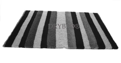 Tapis chien Drybed® antidérapant RAYURES GRISES
