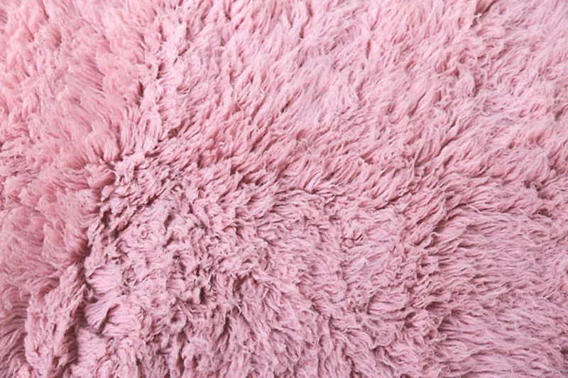 Flokati pure laine vierge 150cmx200cm- 2000gr- Rose