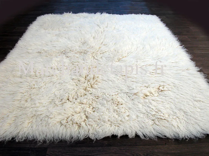 Flokati pure laine vierge 200cmx200cm - 2000gr