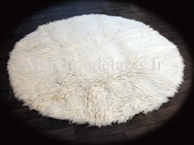 Flokati pure laine vierge 200cm Rond