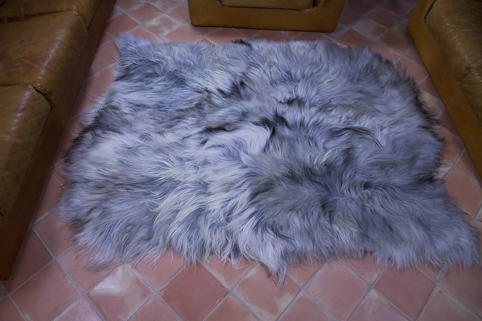 Tapis peau de mouton, 5 peaux
