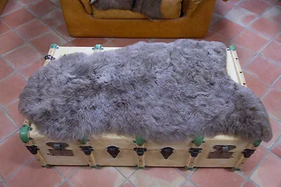 Peau de mouton Islande Poils courts Marron naturel 6215