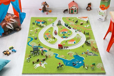 Tapis enfant IVI, Ferme Route
