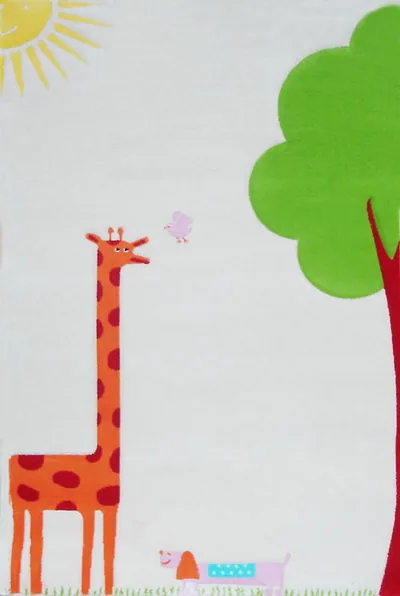 Tapis enfant IVI, Girafe Crème