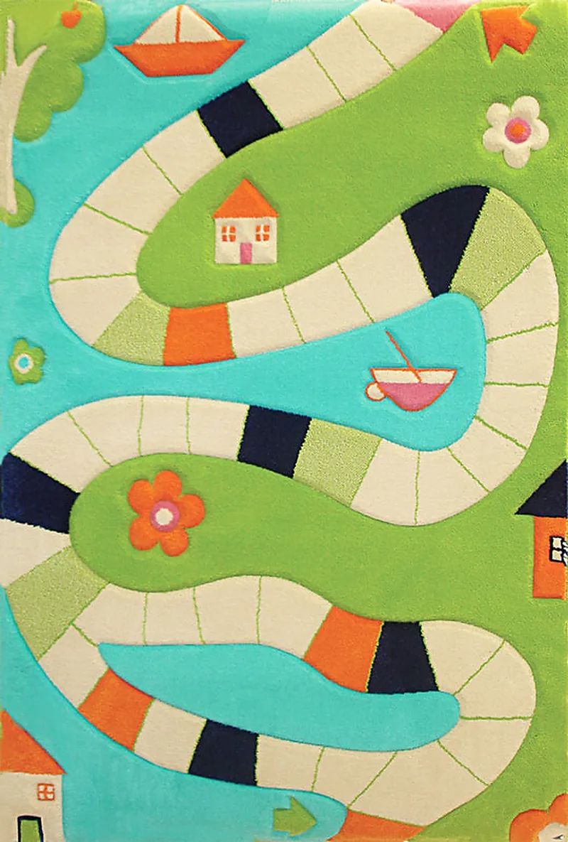 Tapis enfant IVI, Chemin Turquoise