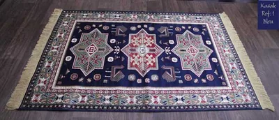 Tapis SORAYA Kasak Bleu Motif 1