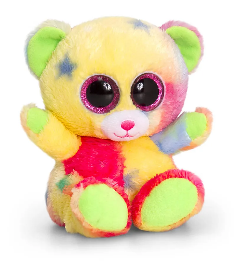 Peluche Animotsu Ours Arc en ciel 15cm