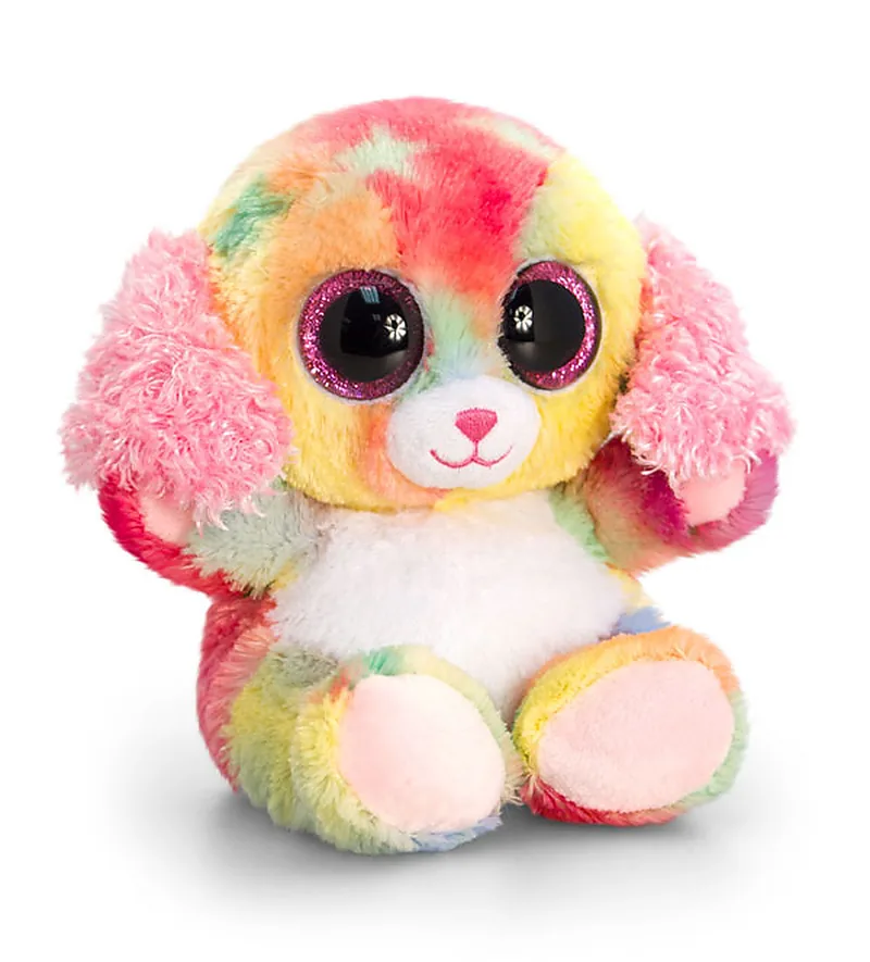 Peluche Animotsu Chien Arc en ciel 15cm
