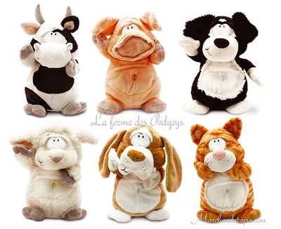 Peluche Podgey Chien - Taille 26cm