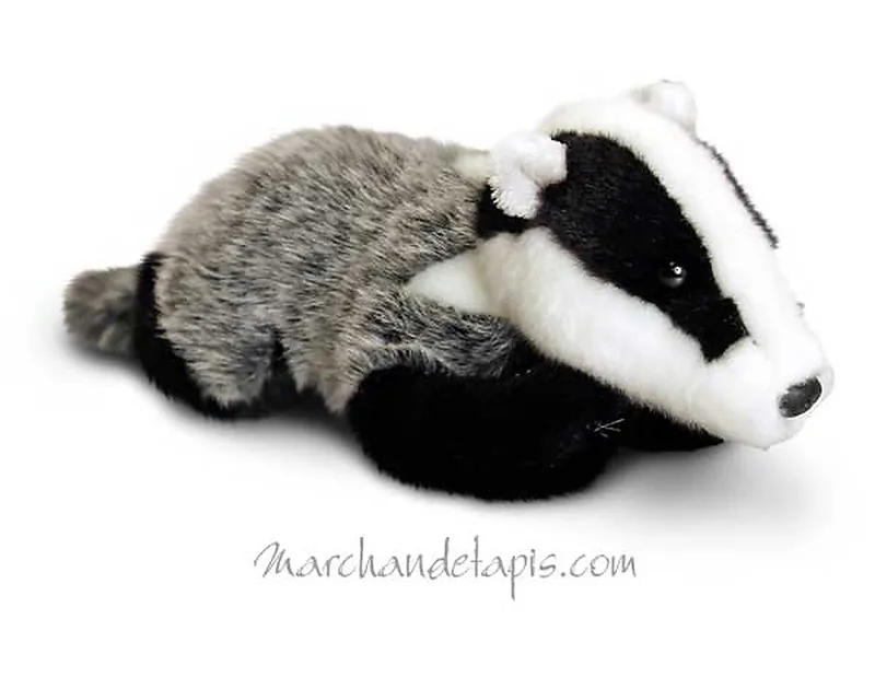Peluche Blaireau - Taille 25cm