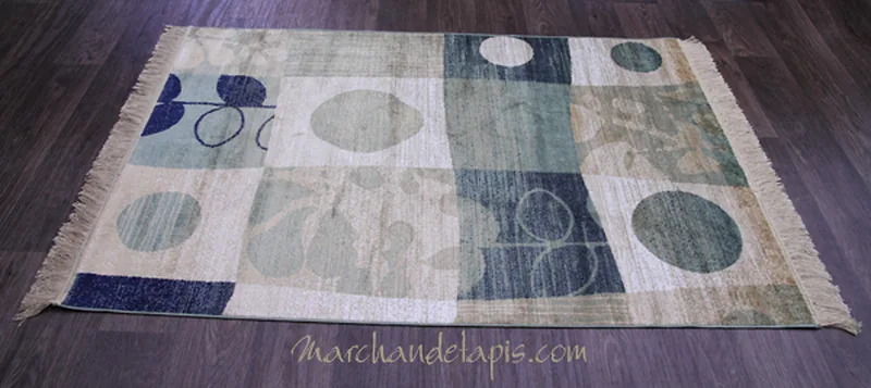 Tapis MAGENTA Bleu Motif 1