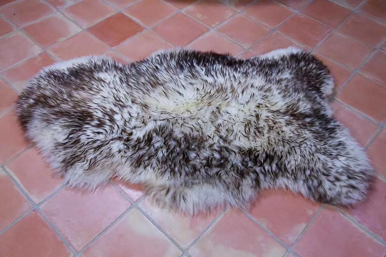 Peau de mouton UK. Mèches foncées 110-120cm B