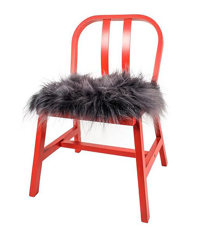 Peau de mouton carré, assise de chaise
