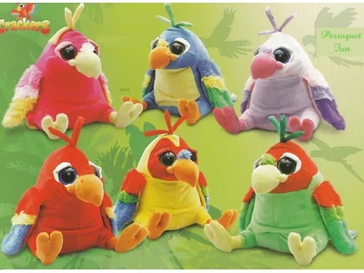 Peluche Perroquet Fun 25cm