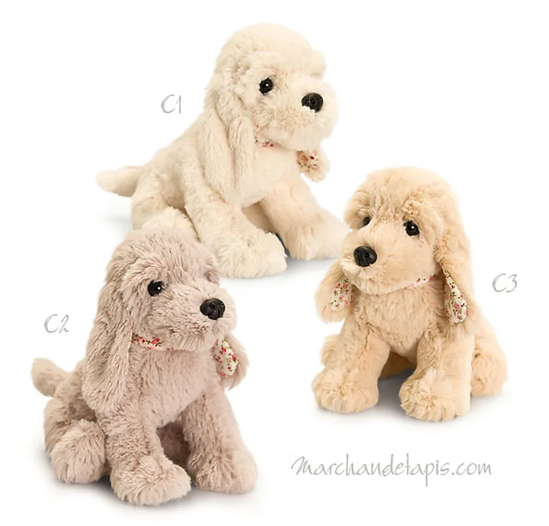 Peluche BELLE ROSE LABRADOODLE 25cm
