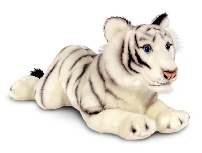 Peluche tigre couché 46cm